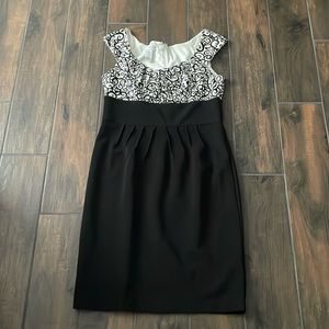 Pleated sheath dress